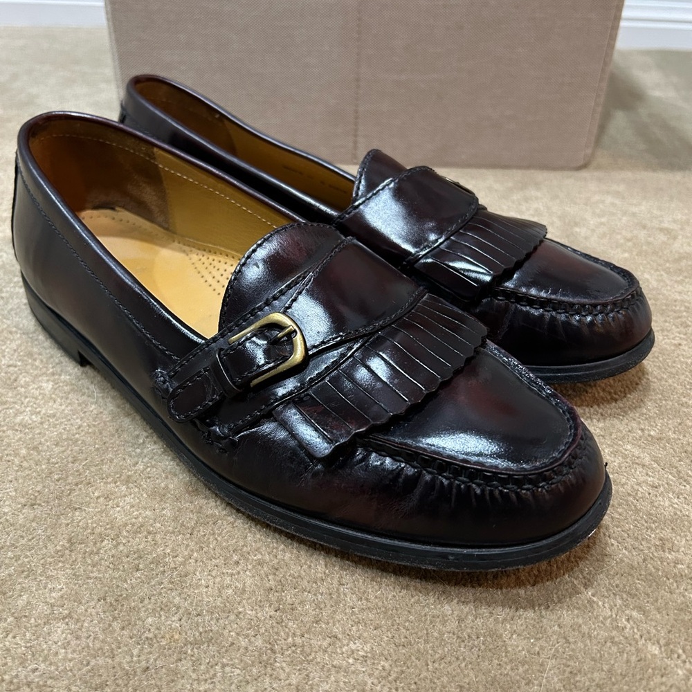 Men's Size 11 D Cole Haan Burgundy Pinch Buckle Loafer